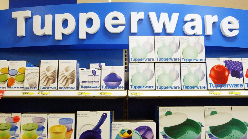 Tupperware Files for Bankruptcy Amid Financial Struggle A view of many Tupperware items on a store’s shelves.