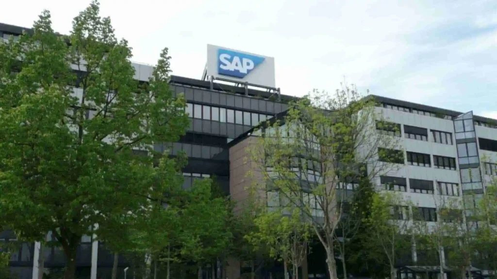 SAP building with large logo on top