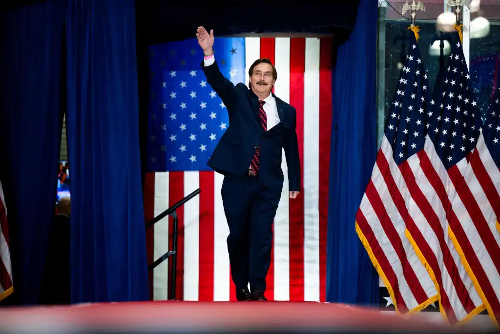 Is MyPillow Going Out of Business? Evictions, Lawsuits, and More Mike Lindell Waving at RNC in Front of American Flags