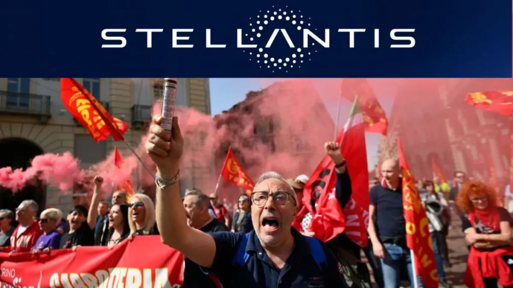 Stellantis Suddenly Lays Off 400 More Employees as UAW Tensions Mount Workers Protest Stellantis Layoffs